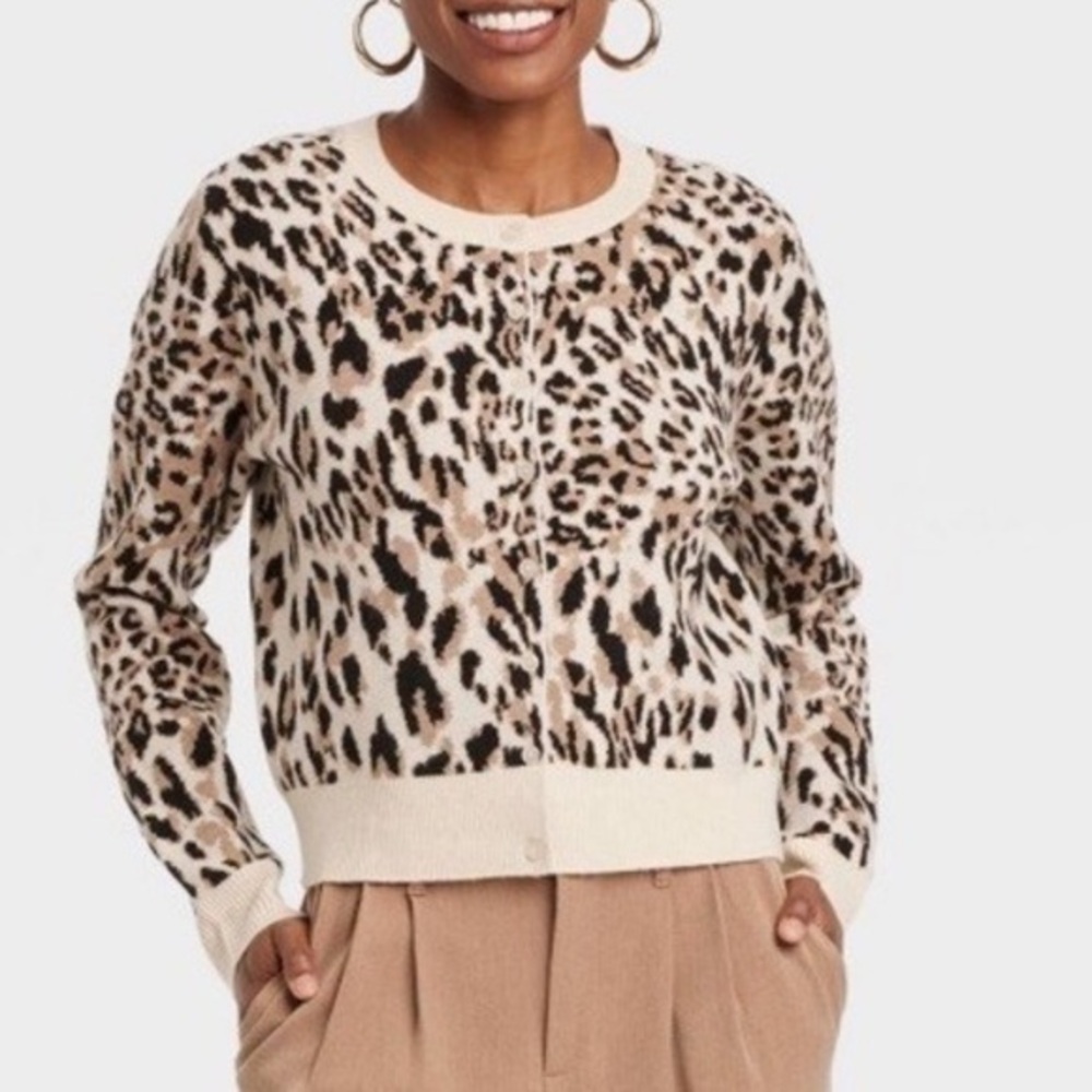 A New Day Sweater Cheetah Print
